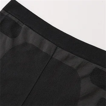 Vyrų fitneso activewear rinkiniai [viršų ir antblauzdžiai] long sleeve t shirts kelnių quick dry elastinga kompresinė prekės ženklo drabužių