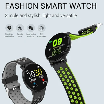 W8 Smart Watch Moterų, Vyrų Kraujo Spaudimas Laikrodis Apvalios Vandeniui Smartwatch Sporto, Sveikatos Smart Apyrankės, Skirta 