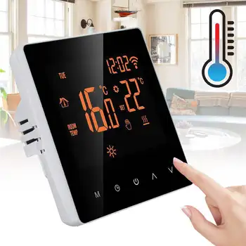 WiFi Smart Termostatas LCD Ekranas Jutiklinis Ekranas APP Kontrolės Programuojamas Kambario Temperatūros Valdiklis, Skirtas Namų Biuro Viešbutyje
