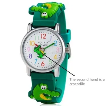 WILLIS Prekės Elektroninių Kvarco Žiūrėti Vaikų 3D Krokodilas Laikrodžiai, Skirti Vaikinams Sporto Vandeniui Laikrodis pradinės mokyklos studentų Žiūrėti