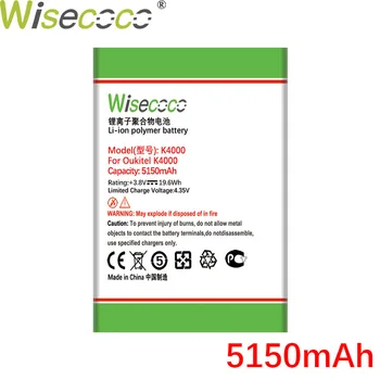 WISECOCO 5150mAh Baterija Oukitel K4000 K 4000 Lite Telefonas Aukštos Kokybės +Sekimo Numerį