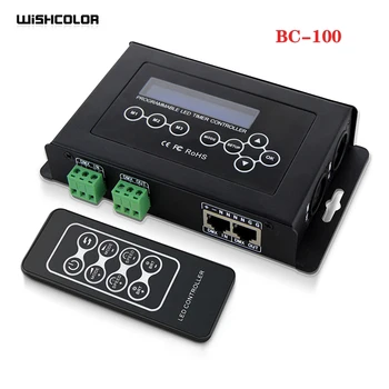 Wishcolor BC-100 DMX512 Šviesos Reguliatorius LED Šviesos Juostelės RGB Kontrolės DC9V LCD Ekranas RF Belaidžio Nuotolinio valdymo