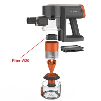Womow 1 Pak Pakeitimo Putų Filtras Pilka Filtravimo W20 Belaidžius Stick Vacuum Cleaner Priedai Dulkių Siurblys Nuimamas