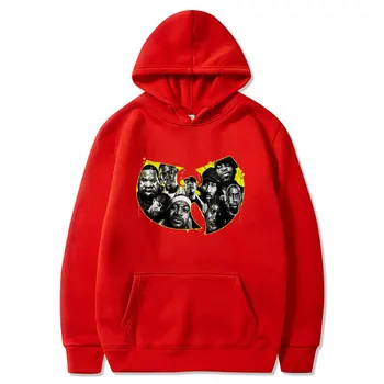 Wu Tang Clan Hoodie Mados Hip-Hop Logotipo Dizaino Hoodies Vyrų Moteris Ilgomis Rankovėmis Su Gobtuvu Palaidinukė Rap Muzikos Palaidinukė Hoody