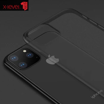 X-Lygio Ultra Plonas Atvejais iPhone 12 mini iPhone 11 Pro Max X XR XS Max Anti-pirštų atspaudų Matinis PC Minkštas Galinį Dangtelį Atveju