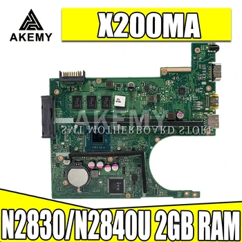 X200MA plokštė REV2.1 ASUS K200MA F200MA X200MA X200M Nešiojamas Mainboard patikrintas neapgadinta N2830/N2840U 2GB RAM