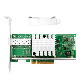 X520-DA1 PCI-E Ethernet Integruotas Tinklo plokštė SFP+ 10G PCIe 2.0 X8 Serverio Adapteris su Intel 82599en lustas