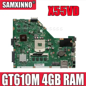 X55VD Nešiojamas plokštė GT610M 4GB RAM REV2.1/2.2 Asus X55V X55VD Bandymo mainboard X55VD plokštė bandymo ok