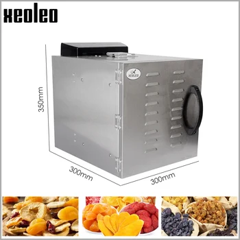 XEOLEO 6-sluoksnis Food dehydrator Daržovių Džiovinimo Mašina Maisto dehidratacija džiovintuvas Drėgmę vaisių Nerūdijančio plieno Buitinių 400W