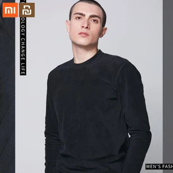 Xiaomi cottonsmith 2019 naujas produktas, paprastas rudens ir žiemos mados žūklės vilnos vyriški laisvalaikio vilnos marškinėliai šiltų drabužių