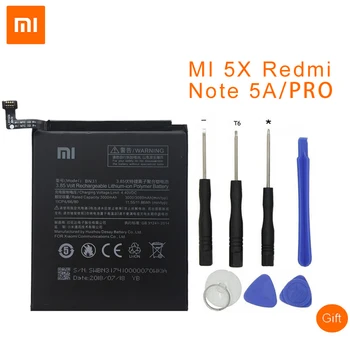 Xiaomi Originalaus Baterijų BN31 už Xiaomi Mi 5X Mi5X Redmi Pastaba 5A Pro Mi A1 Redmi Y1 Lite S2 Telefono Baterija 3000mAh