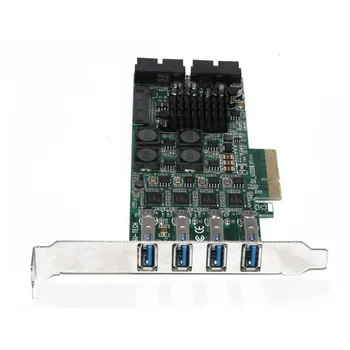 XT-XINTE PCI Express, PCI-E, USB 3.0 Išplėtimo Plokštę Pjesė 8 Prievadai USB 3.0 Valdiklį, Nepriklausomas 4 Kanalų vaizdo Kamera Serverio