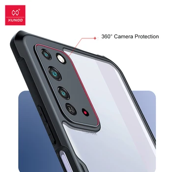 XUNDD Atveju Už Garbę X10 5G Atveju Skaidrus Apsauginis Dangtelis Stiklo Rinkinys atsparus smūgiams Verslo Huawei Honor X10 Pro Max 5G Atveju