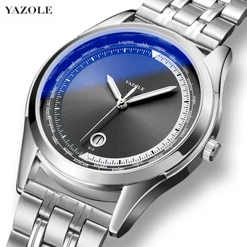 YAZOLE Verslo vyriški Laikrodžiai Vyrams Prabangos Prekės Plieno Šviesos Sports Mens Watches Vandeniui Laikrodis Relogio Masculino 2020 m.