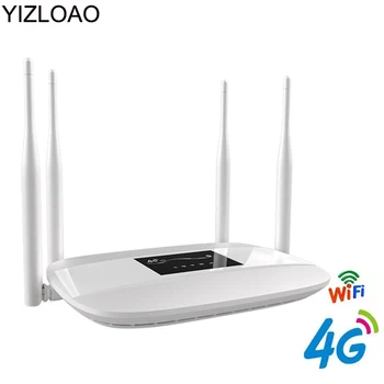 YIZLOAO 4G/Wifi Antenos Automobilių Lte MEZON Maršrutizatorius 300Mbps Mobile Hotspot 4G Modemą Plačiajuosčio ryšio Maršrutizatorius Sim Nešiojamasis 