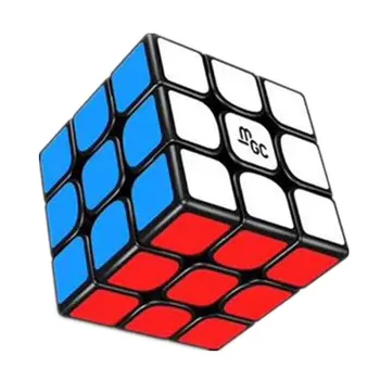YJ MGC 3x3x3 Magnetinio Magic Cube Black Yongjun MGC Greitis Kubą ir Smegenų Mokymo Žaislai Vaikams, Vaikai