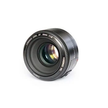 YONGNUO YN 50mm F1.8 Objektyvas Didelės Diafragmos Auto Fokusavimo Objektyvas YN 50 YN50 už Nikon Canon EOS VEIDRODINIAI Fotoaparatai