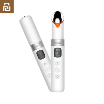 Youpin WéllSkins LCD Ekrano Spalvų Šviesos Akis Wand Massager USB Akių Grožio Stick Šildomos Juodosios tulžies akmuo Magnetinės Vibracijos