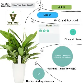 Youpin Xiaomi Gėlių, Augalų Vandens Lygio Dirvožemio Testeris Vandens Priminimas Smart 