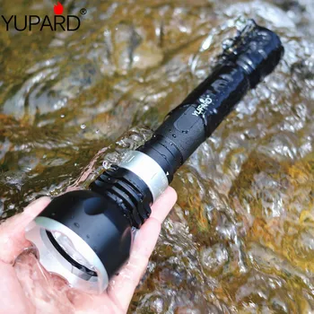 Yupard XM-L2 LED T6 LED vandeniui povandeninis diver nardymo balta šviesa geltona šviesa, žibintuvėlį, fakelą medžioklės, žvejybos šviesos