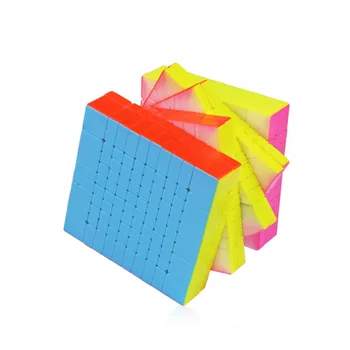 YUXIN Huanglong Professtional 10*10*10 Stickerless Magic Cube Greičio Įspūdį 10'x10 Kubo Švietimo Žaislai, Dovanos 105mm