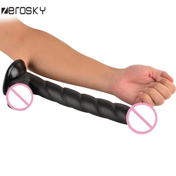 Zerosky Naujas Silikono Didelis Dildo Realistiškas Penis su Stipri Siurbimo Taurės Sekso Žaislai Moteris Penis Sekso Produktai