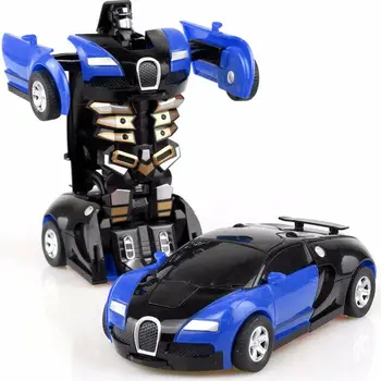 Zhenwei Policijos Transformuoti Robotas Automobilio Traukti atgal Guzas į Transformacija, Deformacija Robotas 2 In 1 Automobilio Modelio Transporto priemonė, Berniukų Žaislai Dovana