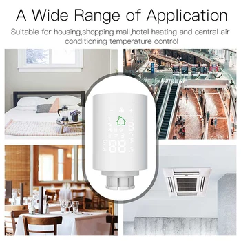 ZigBee 3.0 Wifi Smart Radiatorių Pavaros Termostatas Šildytuvas Protingo Namo Temperatūros Reguliatorius Balso Kontrolė Veikia Su Alexa Karšto