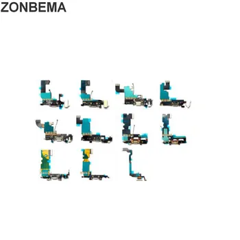 ZONBEMA 10vnt Įkrovimo lizdas Flex Cable for iPhone 