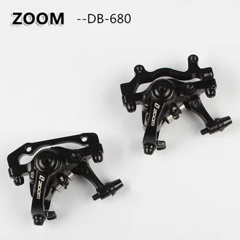 ZOOM Dviračių Stabdžių Mechaninė Suportas Aliuminio Dviračio Diskiniai Stabdžiai MTB Kelių dviračių Stabdžių Suportas