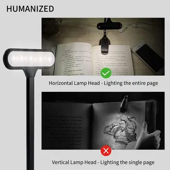 Įkraunamas LED USB Knygos Šviesos Skaitymo Šviesos Lanksti Knygos Lempos Dimeris Įrašą Lentelės, Stalo Lempos Nešiojamų Įrašo Šviesa