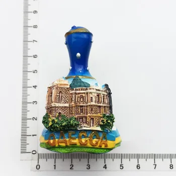 Šaldytuvas Magnetai, Suvenyrai, ukrainos Odesos Lankytinų vietų 3D Bell Dervos Dažytos Amatų Magnetinio Namų Puošybai Mielas Dovana