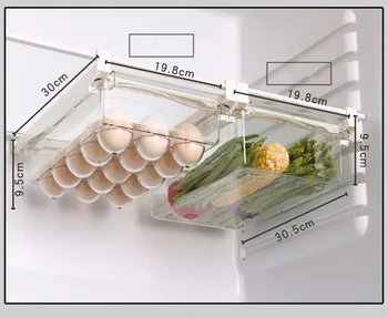 Šaldytuvo kabo stalčių saugojimo dėžutės maisto produktų, vaisių saugojimo kiaušinių dėžutės kiaušinių stovas kiaušinių dėklas namų ūkio plastikiniai talpinimo virtuvės daiktai