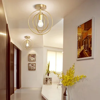 Šiaurės minimalistinis retro geležies star lubų lempos energiją taupančių namų puošybai lengvai įdiegti širdies formos ryškiai lubų lempa