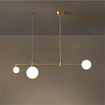 Šiuolaikinių LED restoranas liustra apšvietimo Nordic light luxury all-varis ilgas Pakabukas šviesos tyrimo biuro, virtuvės, virtuvė, lempos