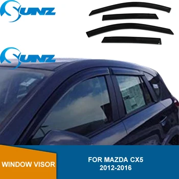 Šoninio Lango Deflektorius, Skirtas Mazda CX5 2012 m. 2013 m. m. m. 2016 Juoda Akrilo Langą Skydelis Oro Skydai Saulės, Lietaus Apsaugai SUNZ