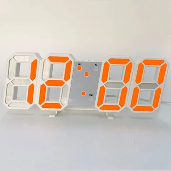 Šviesos Plastikiniai 3D LED Skaitmeninis laikrodis, Sienos Stalinis laikrodis Žadintuvas Metu Temperatūra Kalendoriaus Rodymas Modernus Paprastumas Namuose