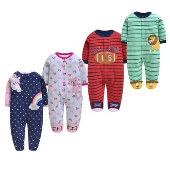 Žiemos kūdikių pižama vienaragis šiltu vilnos kūdikių kombinezonas naujagimiui drabužius kūdikiams bebe merginos romper bamblys berniukai jumpsuit