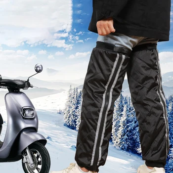 Žiemą Vyrai Moterys Motociklo Jojimo Vėjo Šiltas Antkelius Koja Apsauginis Dangtelis Vandeniui Atsparus Universalus Motociklas Priedai