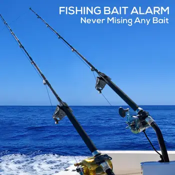 Žvejybos Bell Bite Elektroninių Belaidžio LED Šviesos Žuvų Bite Garso katilėlis Klipą meškere Spręsti Jautrus Kilimėlis žvejybos Įrankį